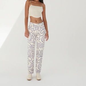 Zara Printed Straight Leg Jeans ART: 6688/242/066